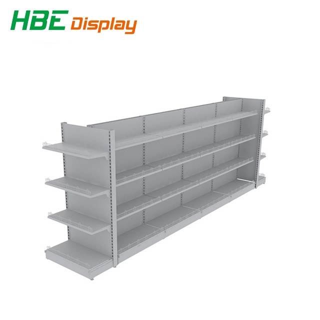 Big Store Gondola Shelving with Perforated Back Panel