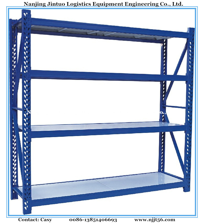 Light Duty Single Side Metallic Supermarket Shelf