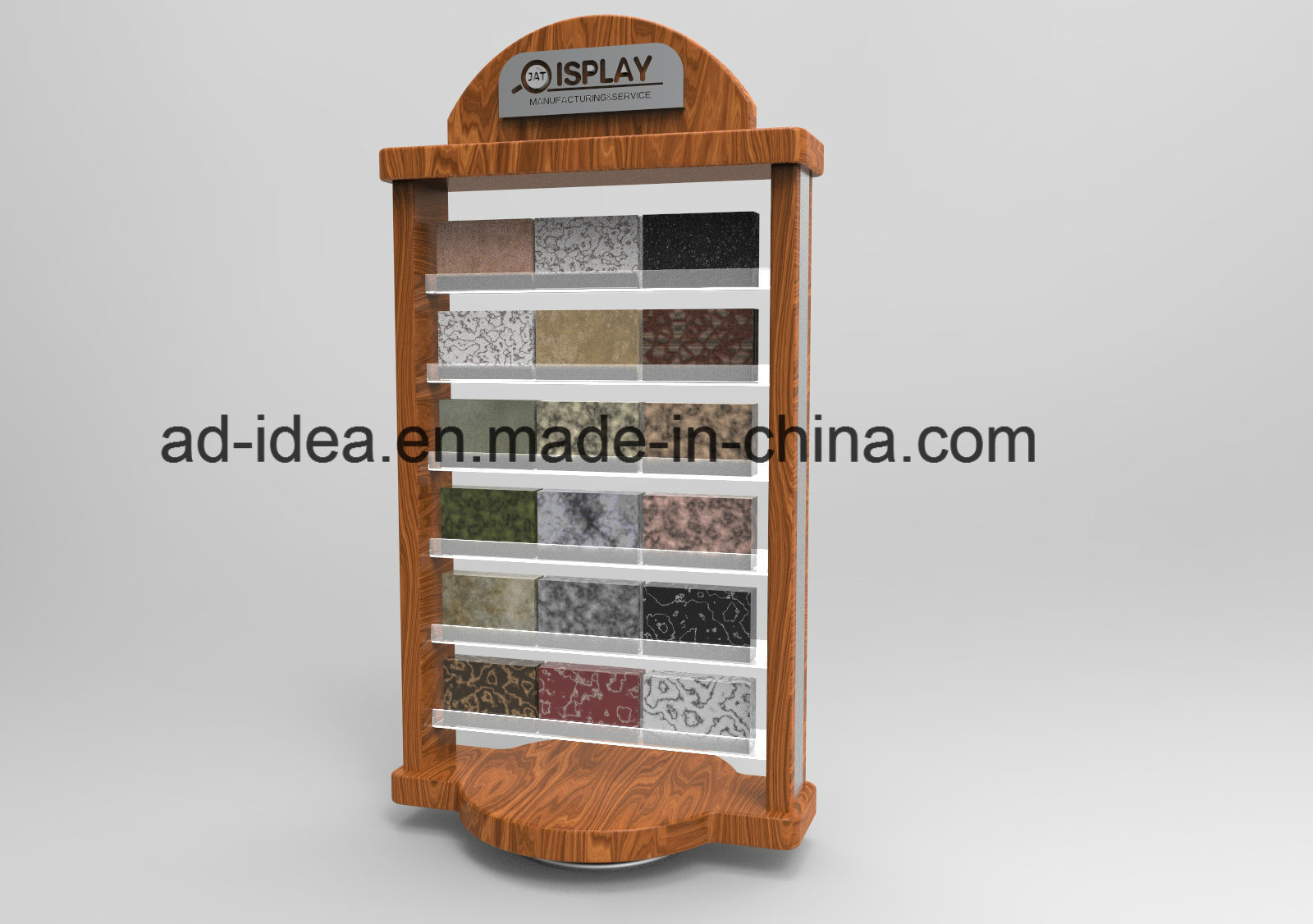 Customized Design Countertop Tile Mosaic Display Stand