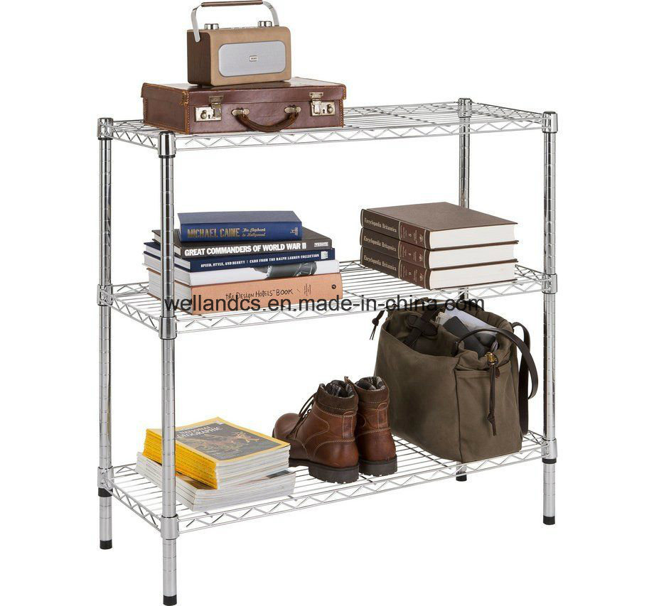 3 Tier Home Storage Studyroom Space Saver DIY Metal Shelf Wire Rack