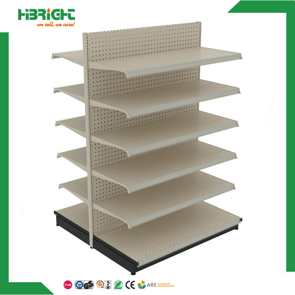 American Style Double Sided Super Market Gondola Shelving