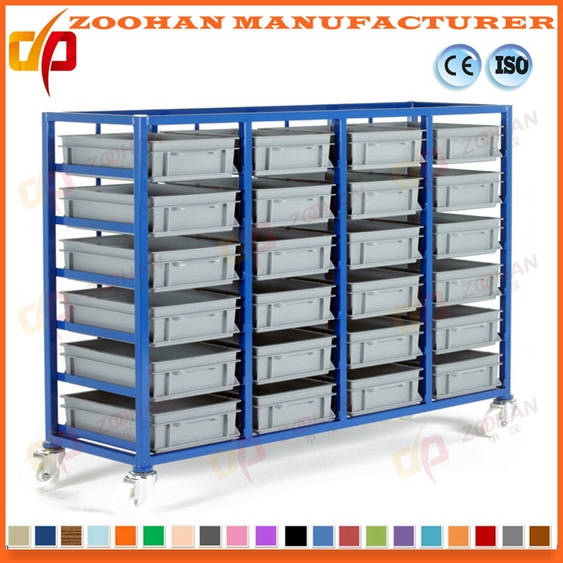 Plastic Warehouse Garage Storage Container Bins Storage Shelving Rack (Zhr277)