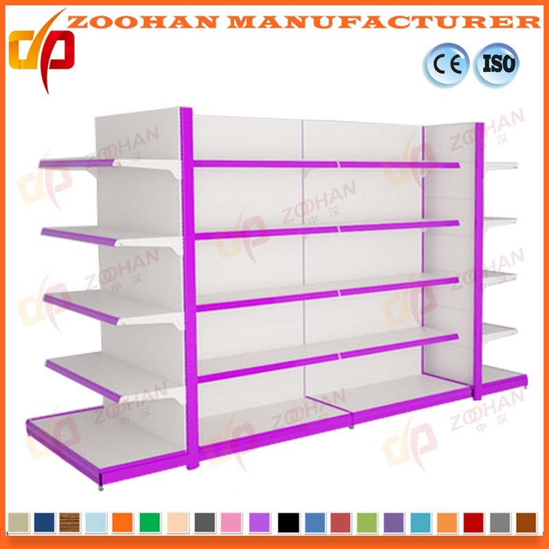 Industrial Metal Wall Shelves Supermarket Storage Gondola Display Racks (Zhs434)