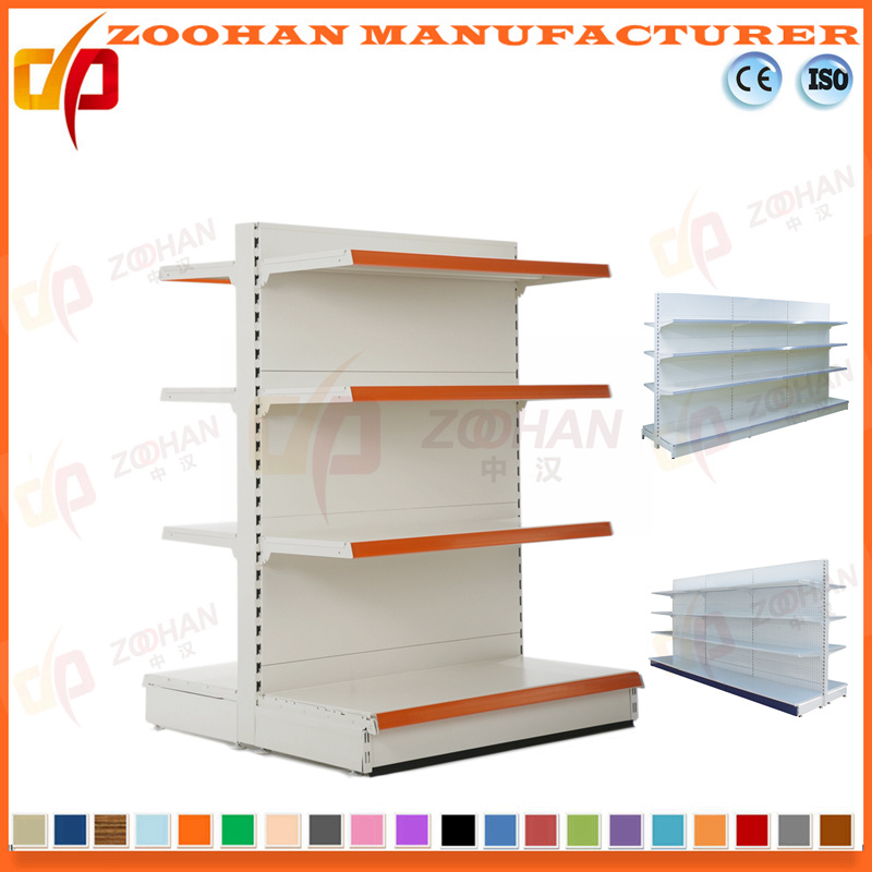 New Customized Iron Double Sided Supermarket Shelving (Zhs504)