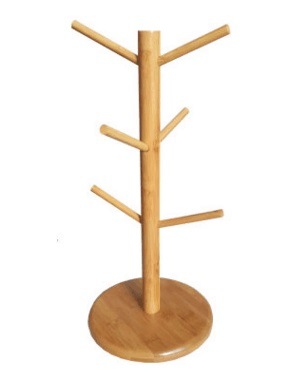 Bamboo Tree Shaped Mug Rack