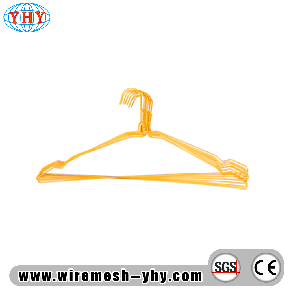 Sharp Groove PVC Coated Metal Clothing Hangers