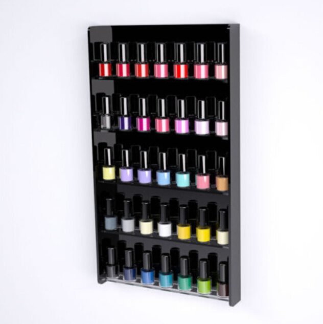 Acrylic Nail Display Stand Wall Mounted for Nail Polish Salon