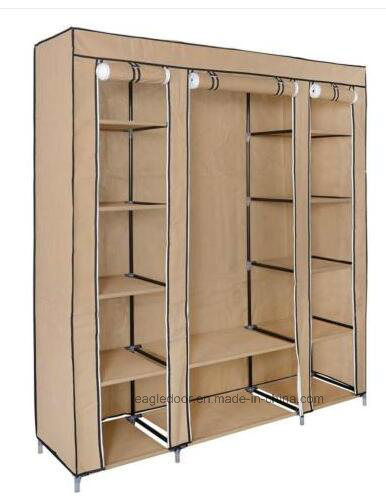 Modern Simple Wardrobe Household Fabric Folding Cloth Ward Storage Assembly King Size Reinforcement Combination Simple Wardrobe (FW-51A)