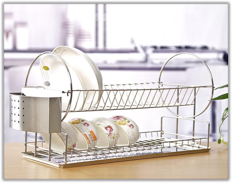 Metal 2 Tiers Tabletop Dish Drying Rack