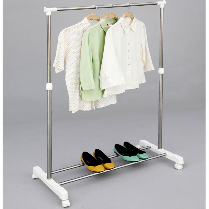 Stainless Steel Telescopic Single-Pole Clothes Hanger