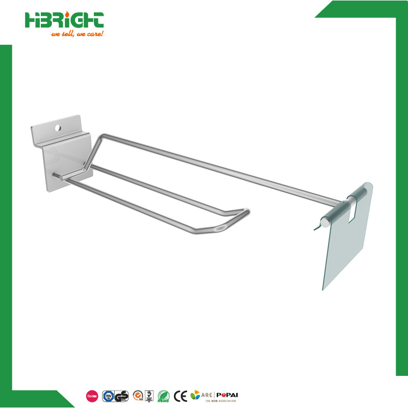 Slatwall Metal Pop Display Fixtures Hooks