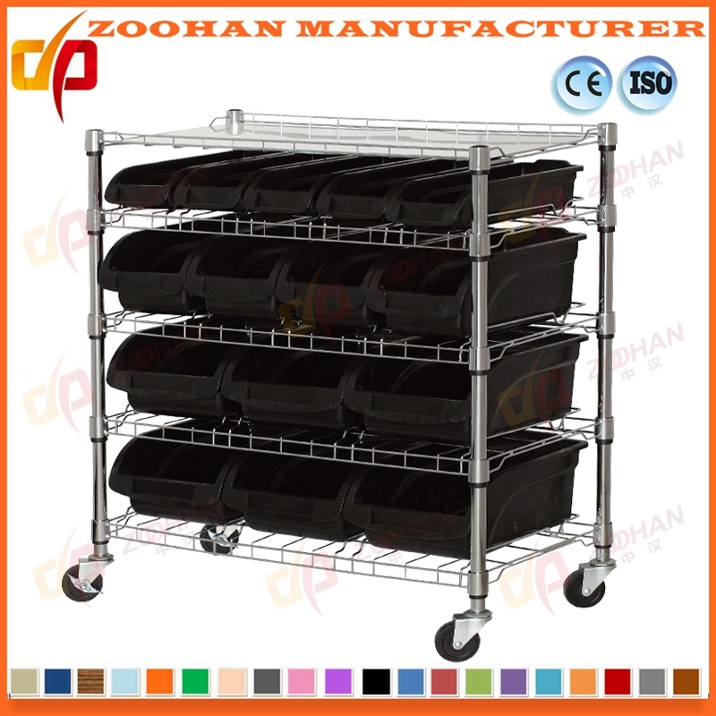 Wire Shelves House Storage Bins Cabinets Shelving Stand Units (Zhw97)