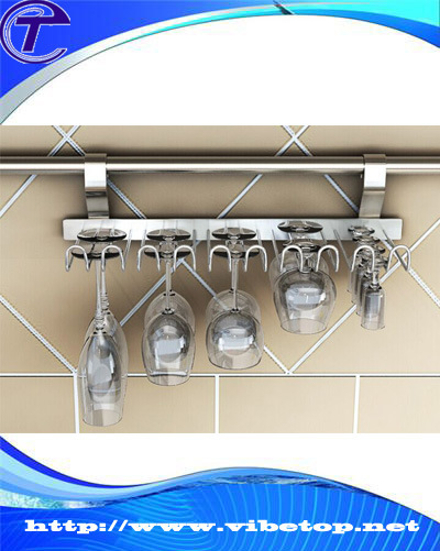 Stainless Steel Wine Cup Holders Wall Hanging