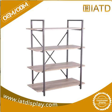 Wallstand Wooden Melamine MDF Glass Garment Display Rack