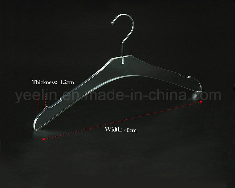 Yeelin Luxury Transparent Acrylic Top Hanger for Coat