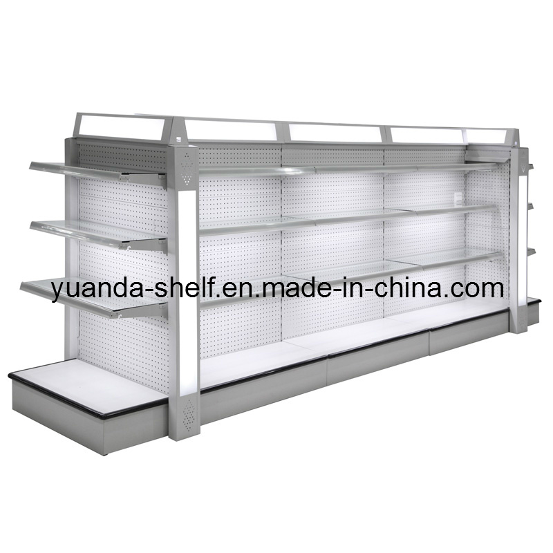 Steel Supermarket Cosmetic Goods Display Luxury Shelf