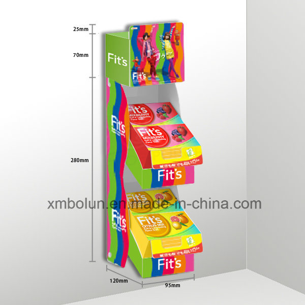 Cheap Price Cardboard Pallet Chewing Gum Display Stand Rack Wholesale From China