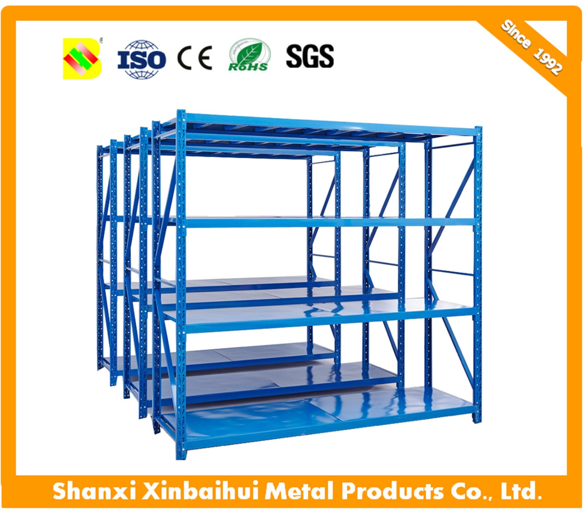 Heavy-Duty Storage Rack for Industrial Warehouse Storage Solutions