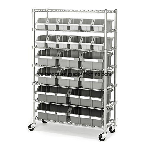 22 Bin Rack Steel Garage Warehouse Storage System Shelf Organizer