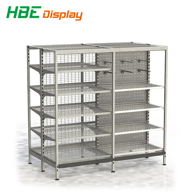 Au Iga Style Hammer Tone Heavy Duty Outrigger Supermarket Shelf