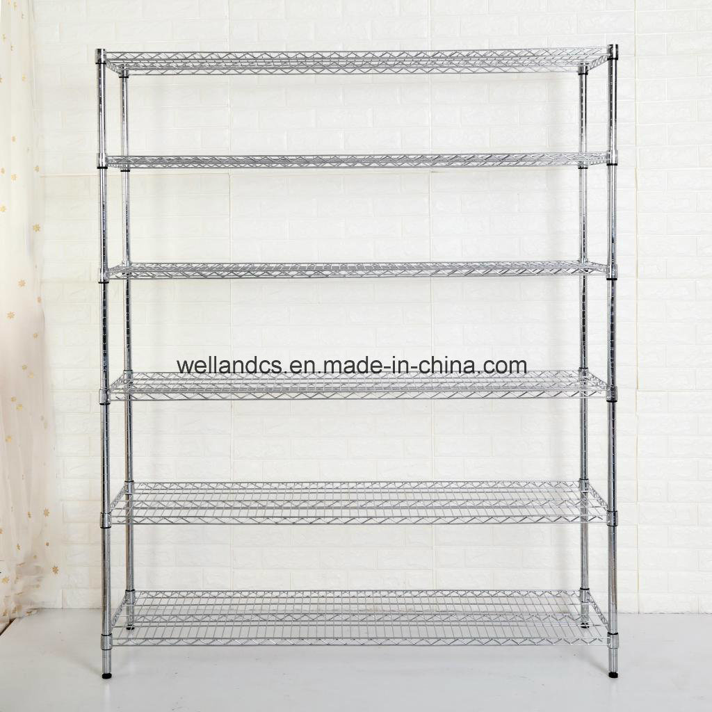 Top Quality 6-Tier 800lbs Heavy Duty NSF Steel Wire Shelving Racks System 18