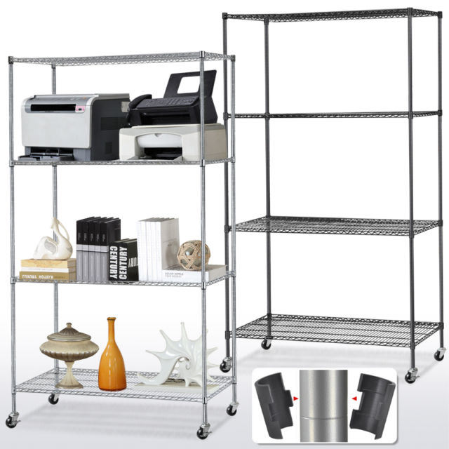 Stainless Steel Adjustable Office Wire Storage Rack