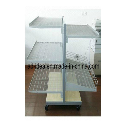 Hardware Product Practical Metal Double Side Flooring Display Rack