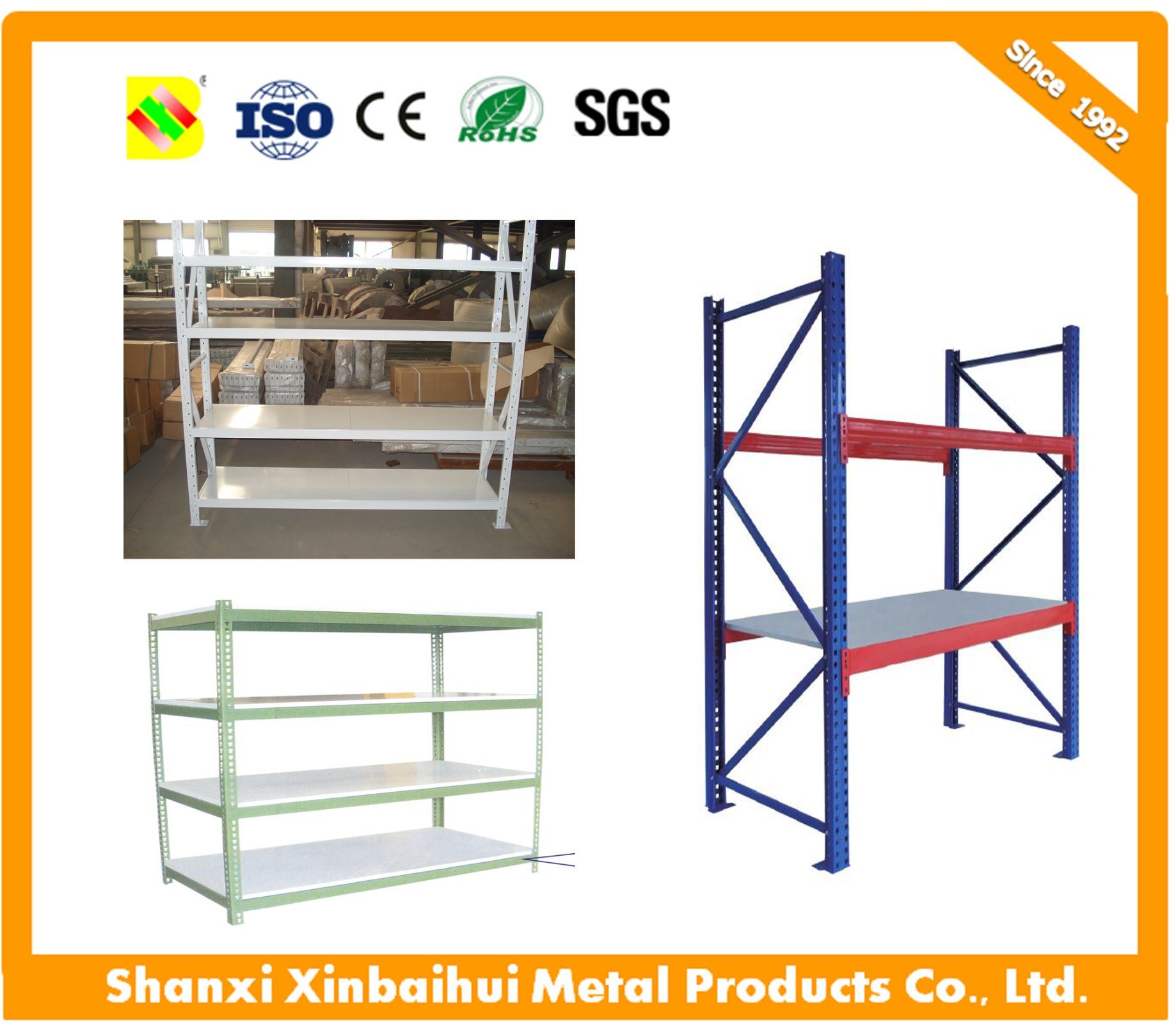 Supermarket Heavy Warehouse Storage Steel Pallet Racking