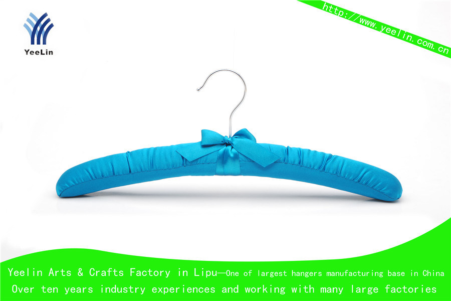 Stain Padded Clothes Hanger From Yeelin, Customized Colors Are Available (YLFBS009W-1)