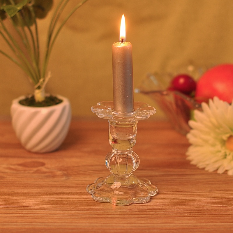 High Quality Glass Pillar Candle Holder