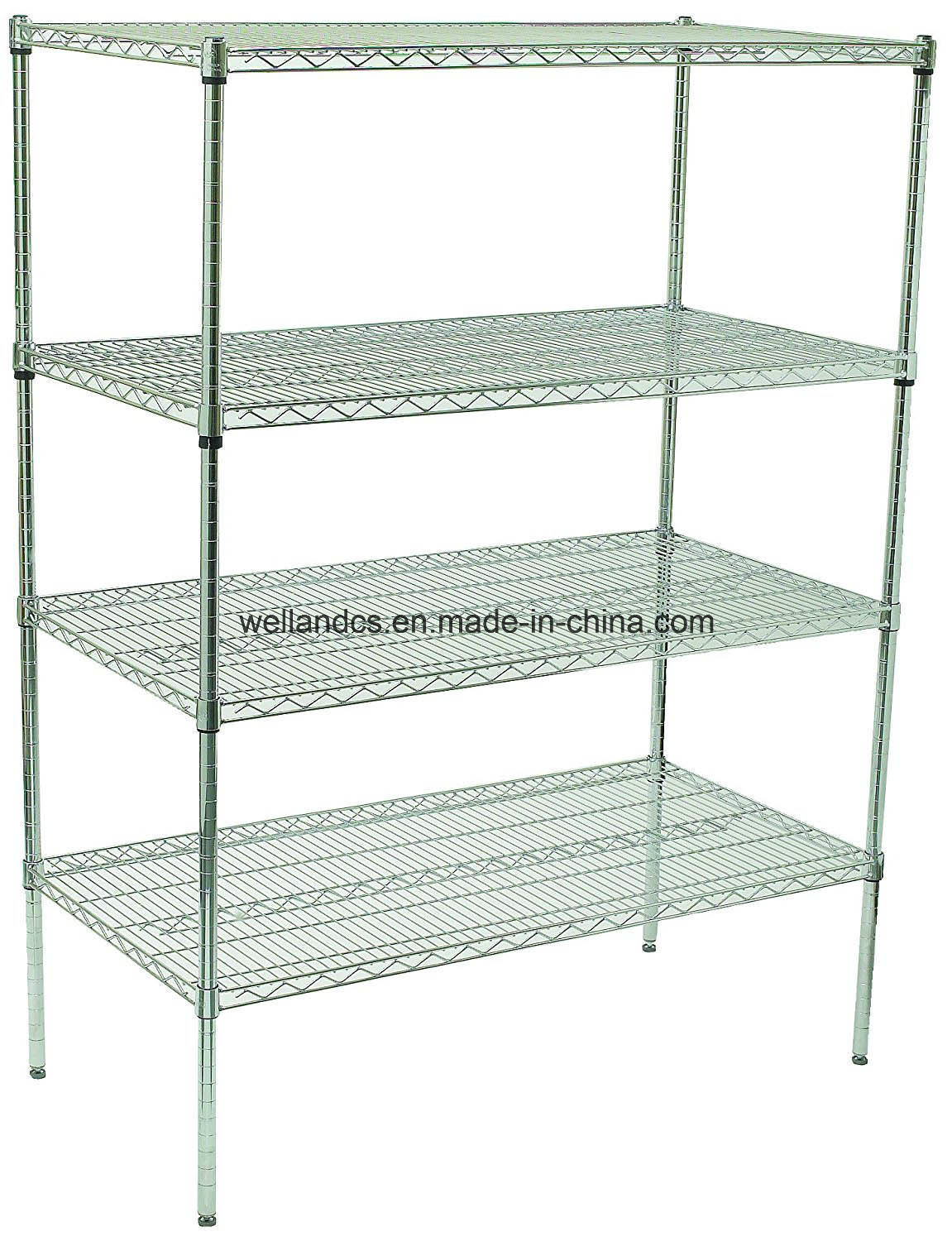 NSF 4 Tiers Adjustable Metal Material European Supermarket Rack, 16 Years Factory