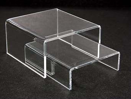 Frosted Black Acrylic Display Riser for Shoe, /Cloth/Jewelry