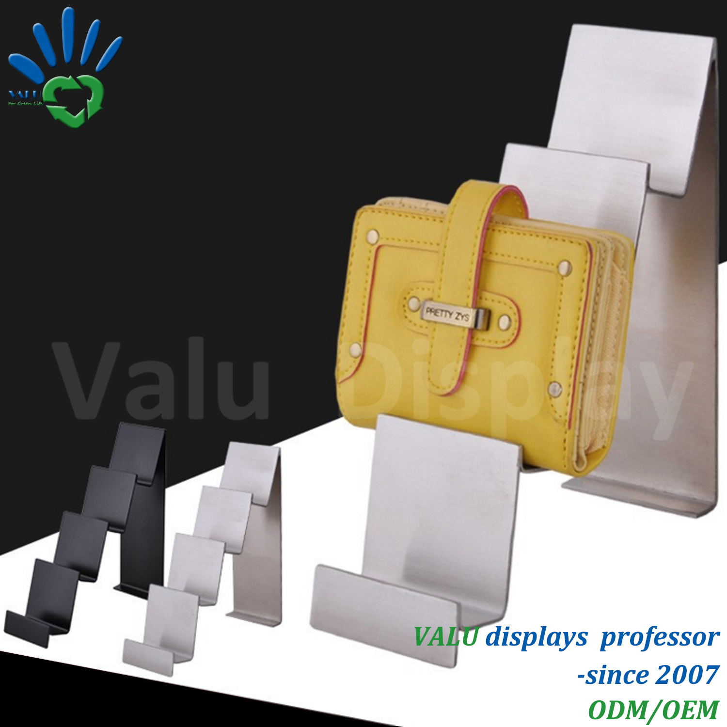 Metal Multi-Level Wallet Display Stand Holders