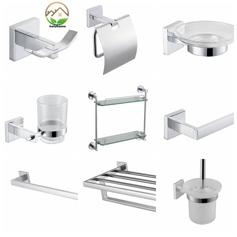 Modern Luxury Stainless Steel 304 Apartment Bathroom Accessory Set