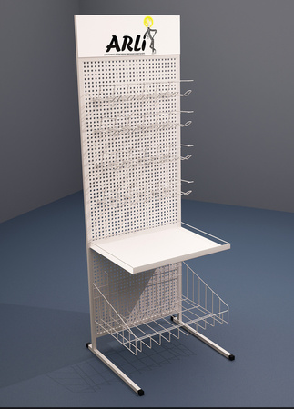 Single Sided Metal Exposition Rack