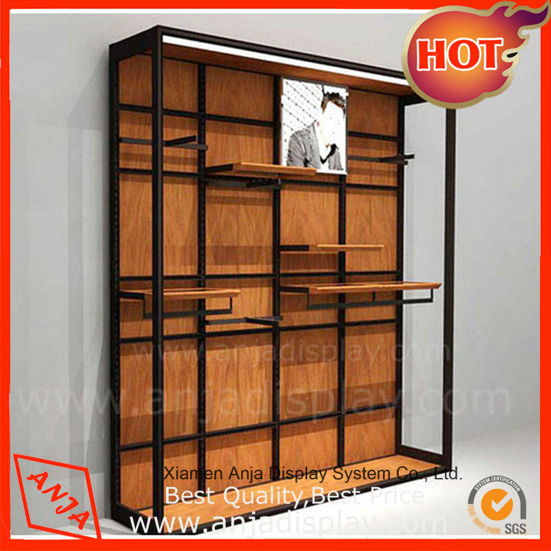 Wooden Clothes Wall Shelf Wall Display Units