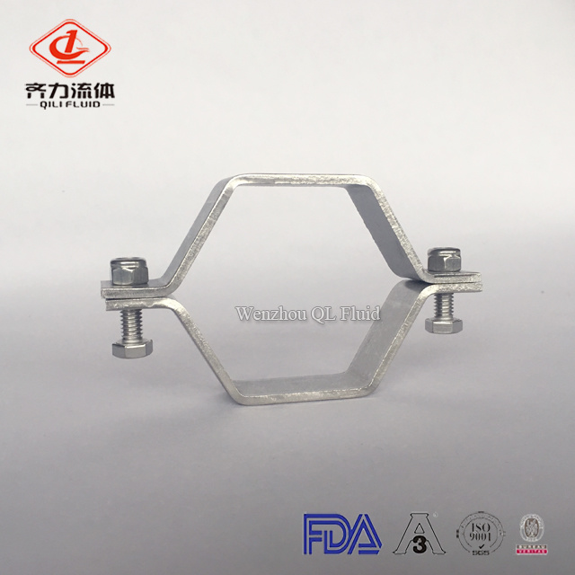 Sanitary Stainless Steel 304 Hexagon Tubing Hanger Pipe Holder