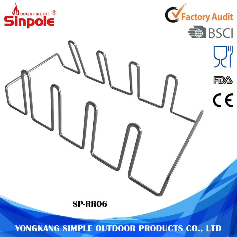 Easily Disassemble Non-Stick Barbecue BBQ Grill Rib Rack