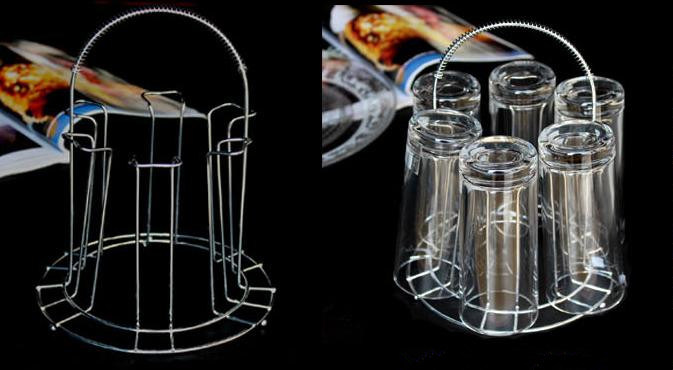 Kitchen Using Cup Holder Metal Rack