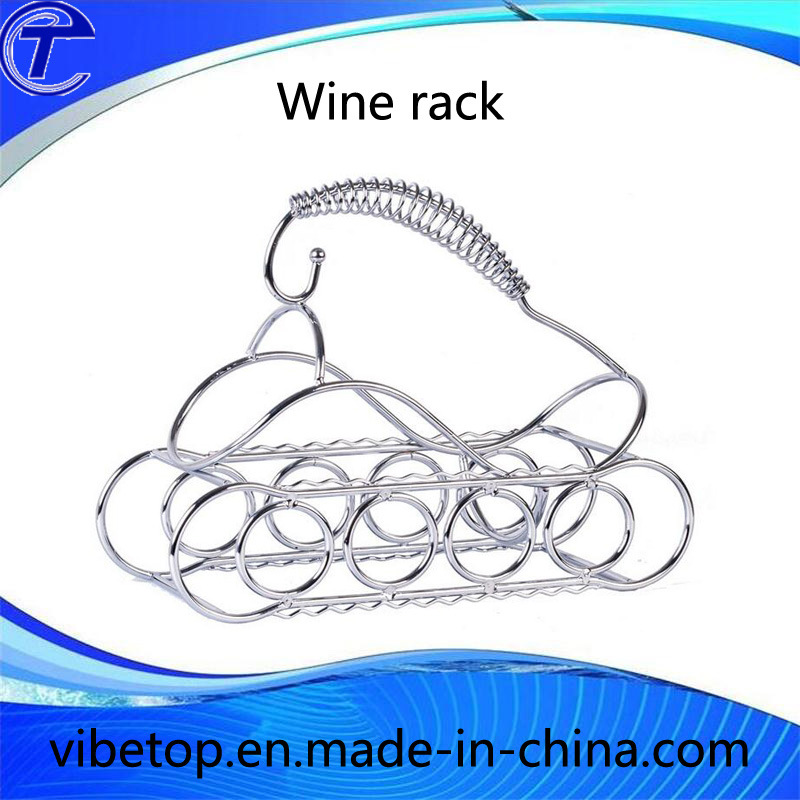 High Quality Metal Single Bottle Shaped Wine Rack