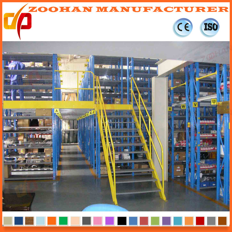 Warehouse Loft Style Rack Mezzanine Metal Storage Rack (ZHr389)