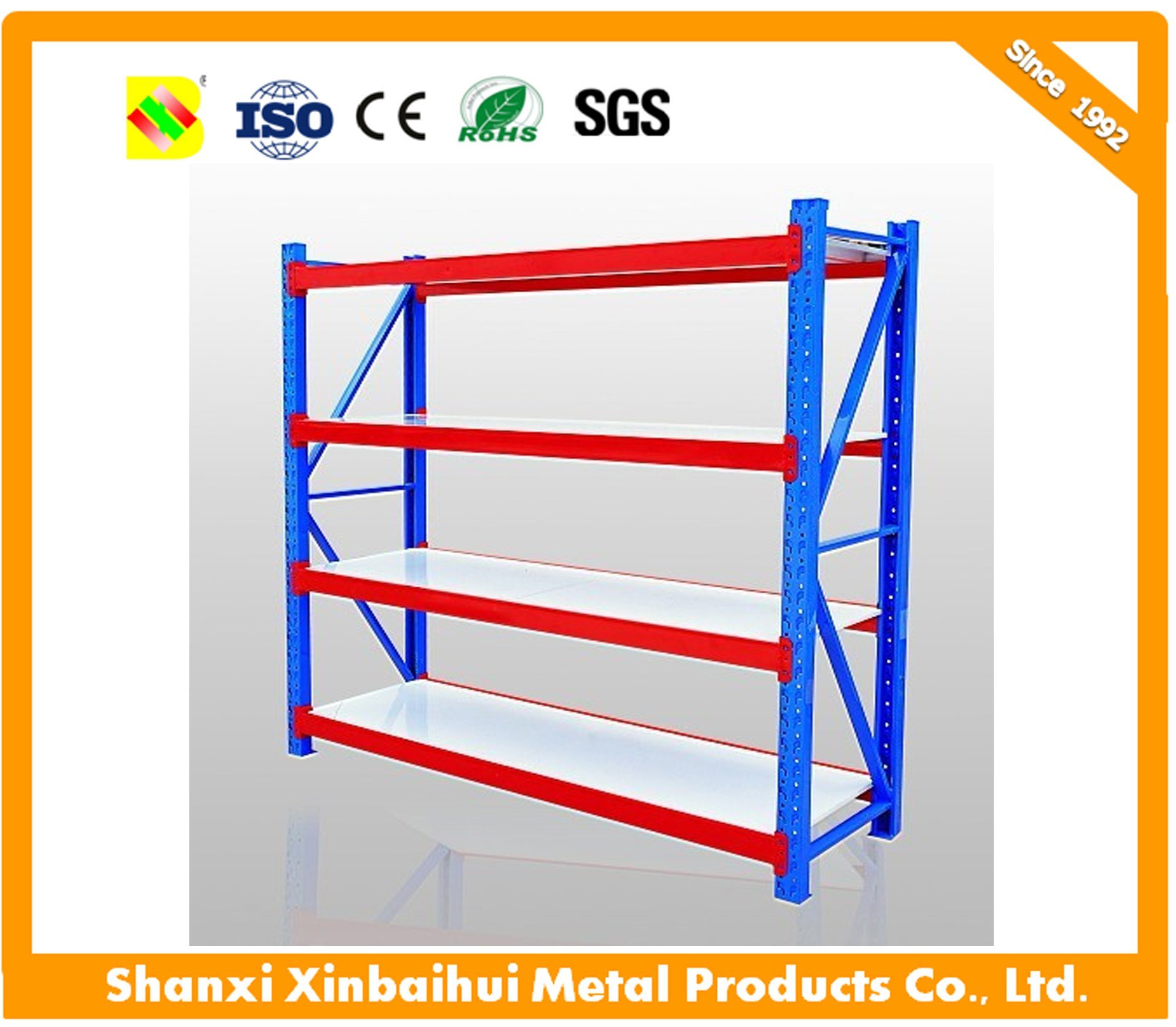 Durable Medium Duty Warehouse Rack Used in Factory/Bulk Storage