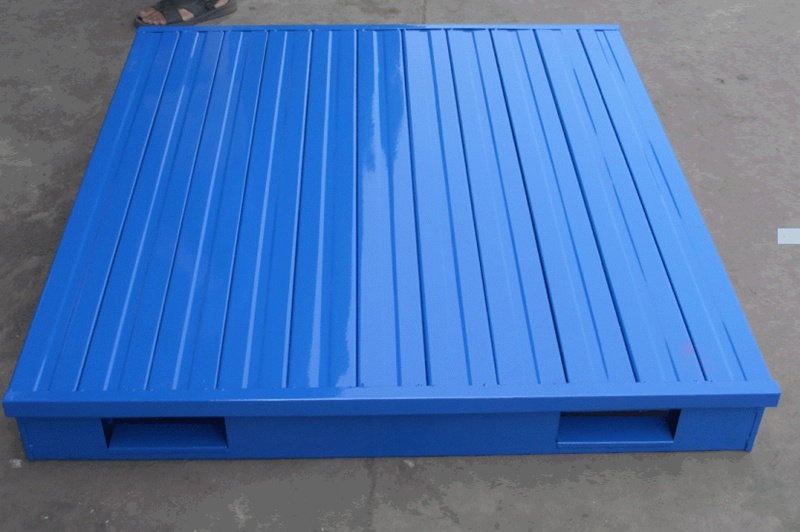 4-Way Powder Coated Warehouse Storage Heavy Duty Stackable Steel Pallet/Pallet Rack