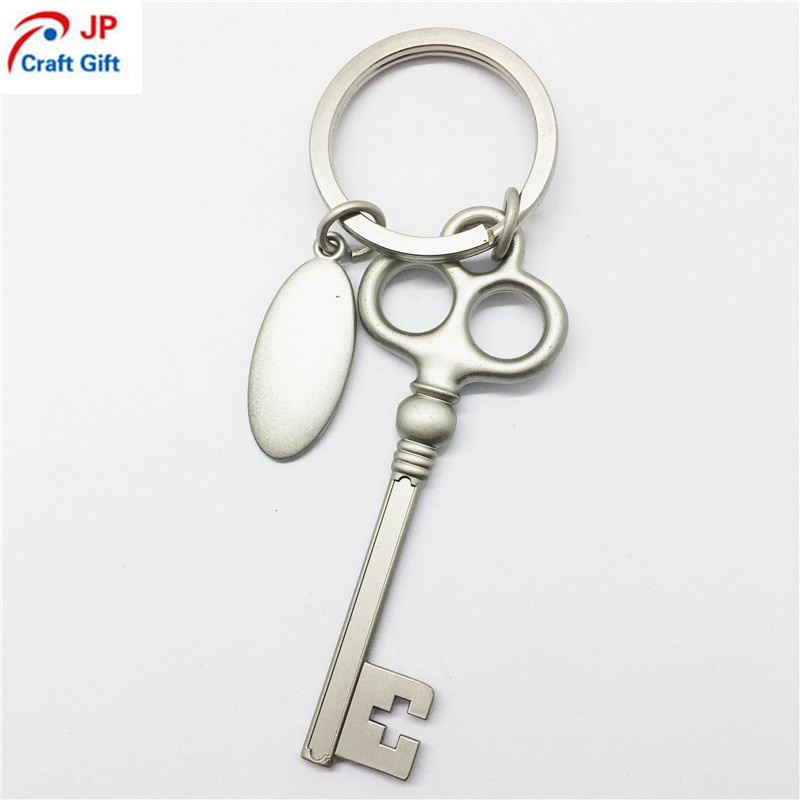 Customized Fancy Key Shape Metal Keychain for Sale