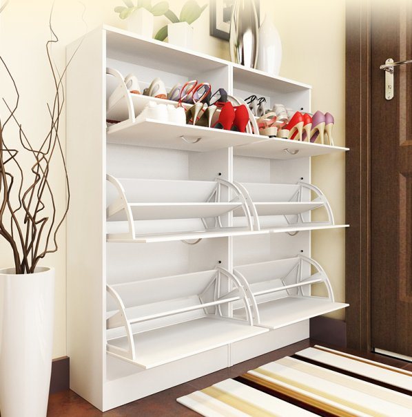 6 Door Modern Design Shoe Cabinet