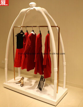 White Color Garment Rack, Wooden Rack, Coat Rack