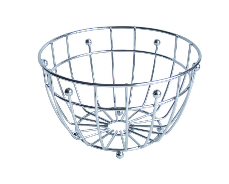 Half Round Shape Fruit Basket Metal Holder