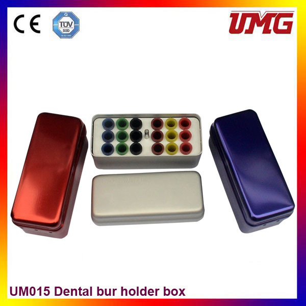 18 Holes Aluminium Dental Burs Holder Dental Storage Boxes