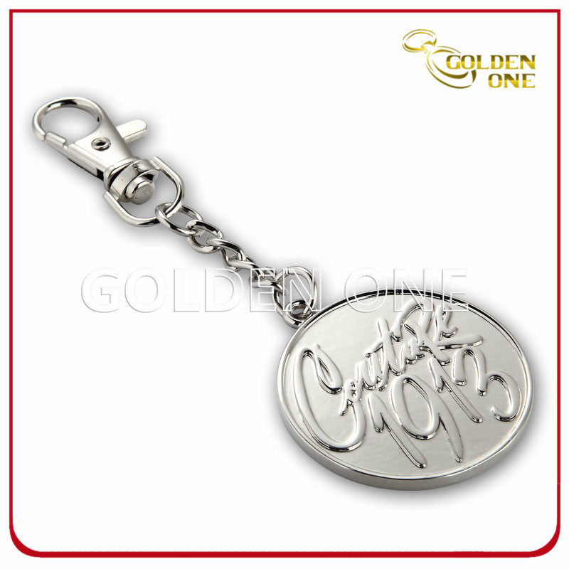 High Quality Custom Embossed Logo Souvenir Metal Keyring