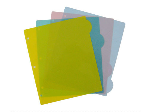 Index Tab Dividers, Plastic File Folder (B3105)